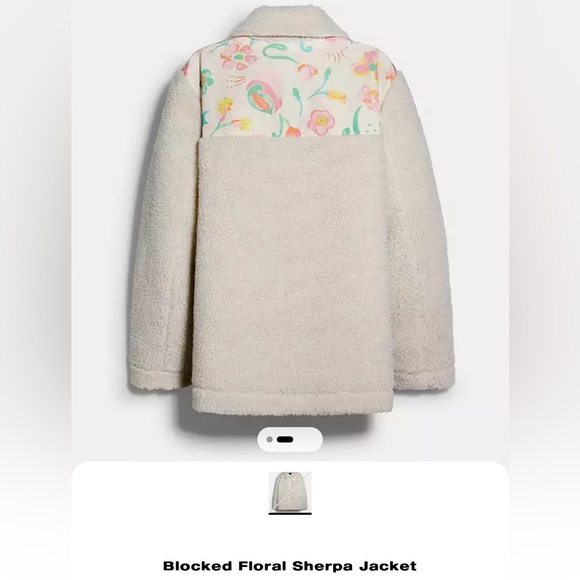 Coach sherpa women jacket size L new with tag - Picture 7 of 7